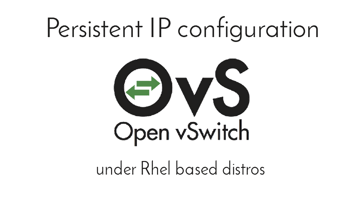 OpenVSwitch: Persistent IP configuration under Rhel based distros