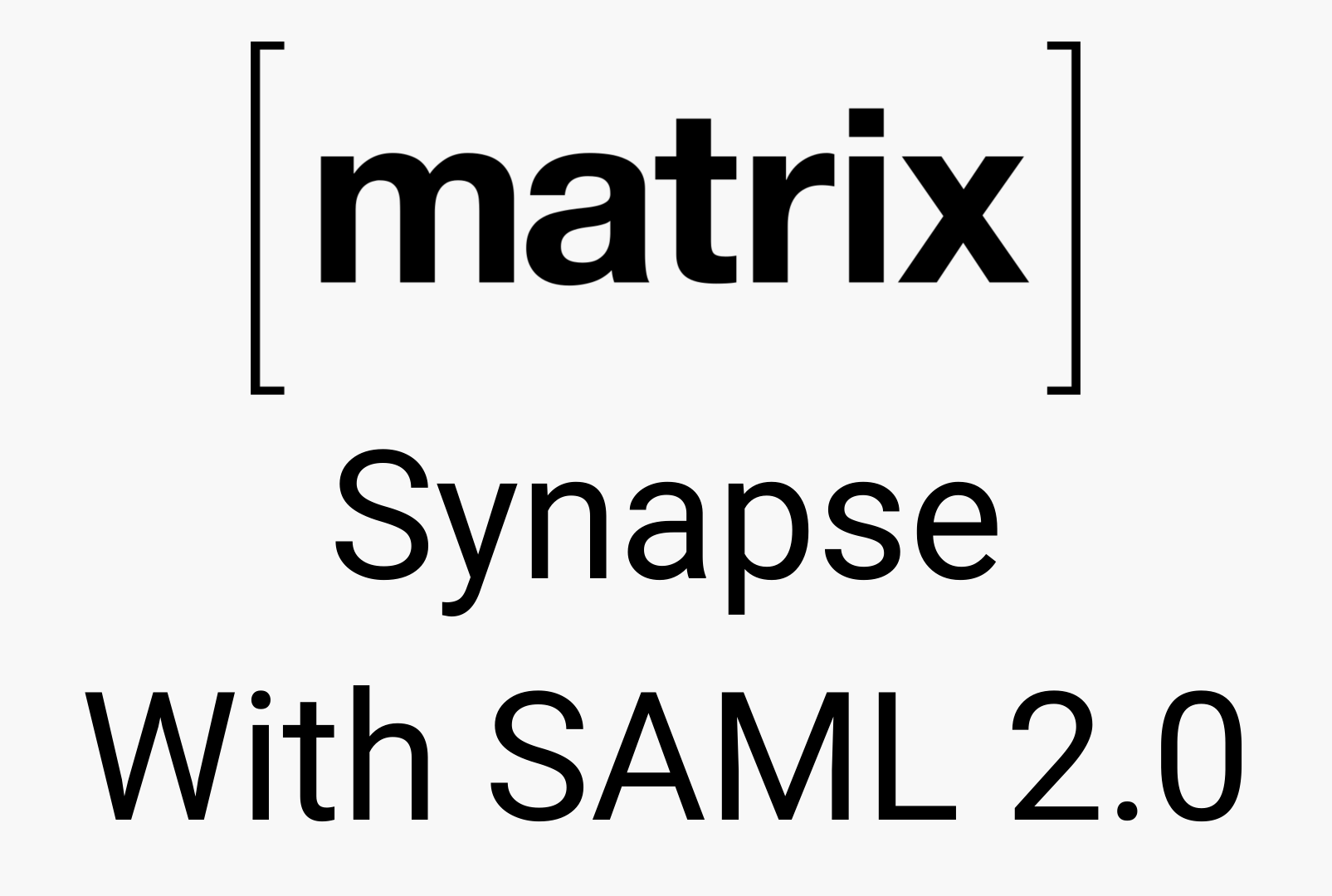 Matrix Synapse SAML2 Login