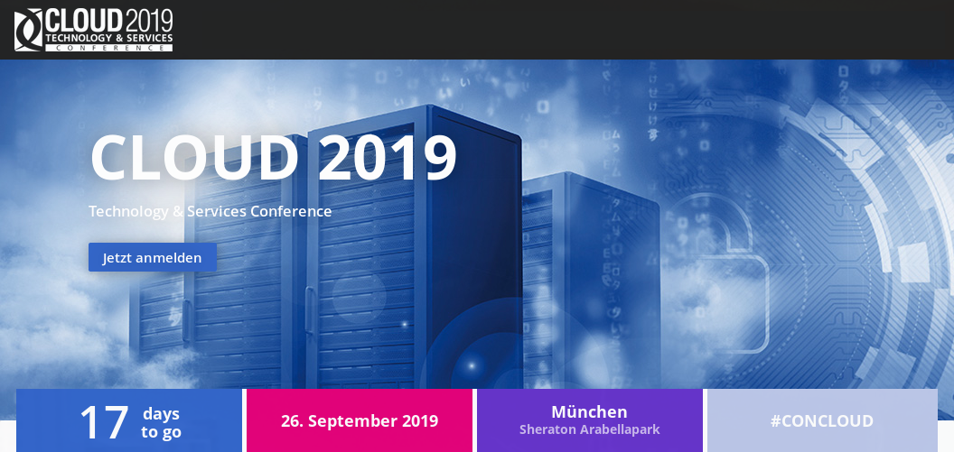 26. Sep - CLOUD 2019 Technology & Services Conference Banner/Logo