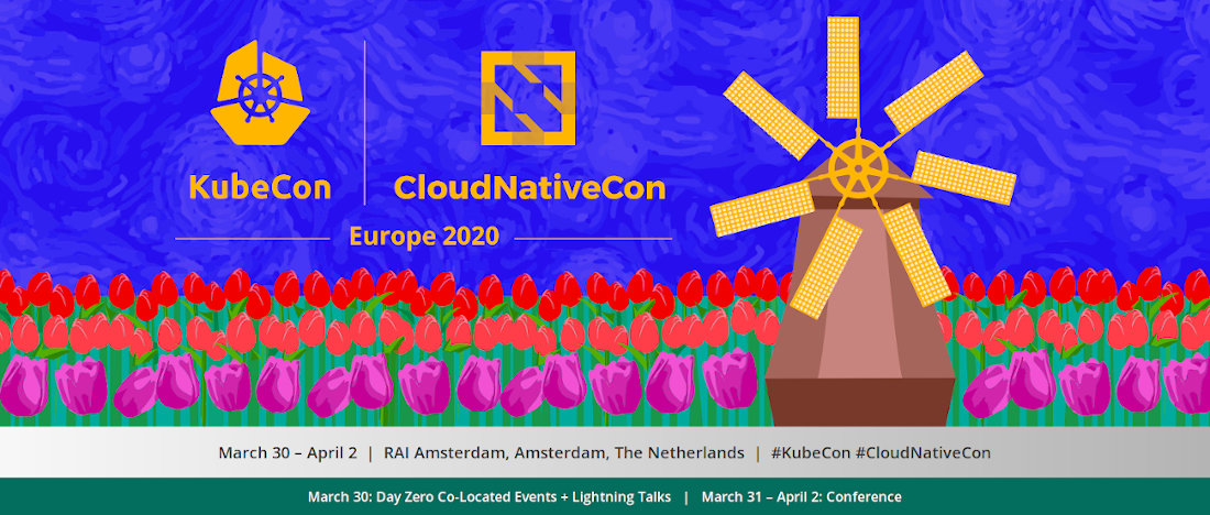 30. Mar to 2. Apr - KubeCon Europe Amsterdam 2020 Banner/Logo